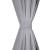 Draperii opace cu inele metalice, 2 buc., gri, 135 x 245 cm GartenMobel Dekor