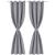 Draperii opace cu inele metalice, 2 buc., gri, 135 x 245 cm GartenMobel Dekor