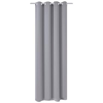 Draperie opacă, ocheți metalici, 270 x 245 cm, gri GartenMobel Dekor