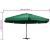 Umbrelă de soare de exterior, stâlp aluminiu, verde, 600 cm  GartenMobel Dekor