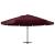 Umbrelă de soare de exterior stâlp aluminiu roșu bordo 600 cm  GartenMobel Dekor