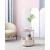 Masa rotunda cu cos depozitare, pal, baza otel, roz si alb, 45x50 cm, Artool GartenVIP DiyLine