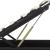 Cadru pat hidraulic cu ladă LED negru 90x200 cm piele ecologică  GartenMobel Dekor