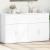 Dulapuri, 2c., alb, 60x31x70 cm, lemn prelucrat GartenMobel Dekor
