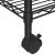 Raft depozitare cu roți 5 niveluri negru 75x35x155 cm 250 kg GartenMobel Dekor
