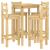 Set mobilier de bar, 5 piese, lemn masiv de pin GartenMobel Dekor