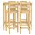 Set mobilier de bar, 5 piese, lemn masiv de pin GartenMobel Dekor