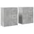 Dulapuri, 2 buc., gri beton, 60x31x70 cm, lemn prelucrat GartenMobel Dekor