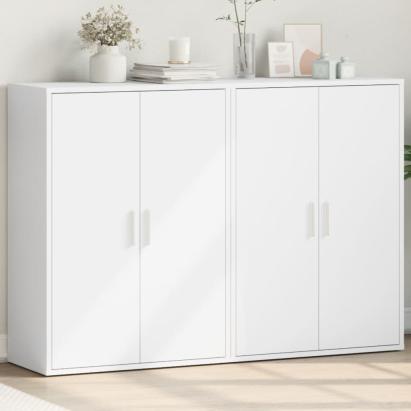 Dulapuri, 2 buc., alb, 60x31x84 cm, lemn prelucrat GartenMobel Dekor