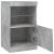 Servantă cu lumini LED, gri beton, 41x37x67 cm GartenMobel Dekor
