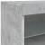 Servantă cu lumini LED, gri beton, 41x37x67 cm GartenMobel Dekor