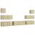 Set dulapuri TV, 7 piese, stejar sonoma, lemn prelucrat GartenMobel Dekor
