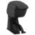 Cotieră auto, negru, 12x29x(32-46) cm ABS GartenMobel Dekor