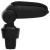 Cotieră auto, negru, 13x33x(33-49) cm ABS GartenMobel Dekor