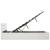 Cadru pat hidraulic cu ladă LED alb 160x200 cm, piele ecologică  GartenMobel Dekor