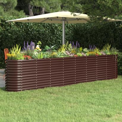 Strat înălțat grădină 332x40x68 cm oțel vopsit electrostatic GartenMobel Dekor
