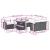 Set canapele de grădină cu perne, 10 piese, negru, poliratan GartenMobel Dekor