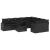 Set canapele de grădină cu perne, 10 piese, negru, poliratan GartenMobel Dekor