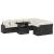 Set canapele de grădină cu perne, 10 piese, negru, poliratan GartenMobel Dekor