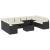 Set canapele de grădină cu perne, 11 piese, negru, poliratan GartenMobel Dekor