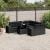 Set mobilier de grădină cu perne, 9 piese, negru, poliratan GartenMobel Dekor