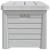 Cutie de perne de exterior gri 73x50,5x46,5 cm polipropilenă GartenMobel Dekor