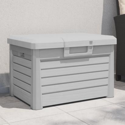 Cutie de perne de exterior gri 73x50,5x46,5 cm polipropilenă GartenMobel Dekor