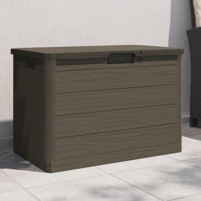 Cutie de perne de exterior maro 77,5x44,5x53 cm polipropilenă GartenMobel Dekor