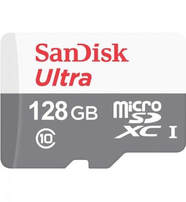 Card de memorie Sandisk micro SD Clasa 10 Ultra 128GB 100 Mbps - SDSQUNR-128G-GN3MA SafetyGuard Surveillance