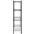 Raft depozitare cu roți 4 niveluri negru 90x35x142 cm 200 kg GartenMobel Dekor