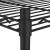 Raft depozitare cu roți 4 niveluri negru 90x35x142 cm 200 kg GartenMobel Dekor
