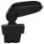Cotieră auto, negru, 12x36x(33,5-48) cm ABS GartenMobel Dekor