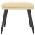 Taburet, crem alb, 45x29,5x35 cm, catifea GartenMobel Dekor