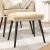 Taburet, crem alb, 45x29,5x35 cm, catifea GartenMobel Dekor