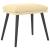Taburet, crem alb, 45x29,5x35 cm, catifea GartenMobel Dekor