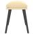 Taburet, crem alb, 45x29,5x35 cm, catifea GartenMobel Dekor