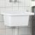 Chiuvetă lavoar pentru montare pe perete alb 50x35x24 cm rășină GartenMobel Dekor