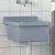 Chiuvetă lavoar pentru montare pe perete gri 40x40x24 cm rășină GartenMobel Dekor