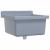 Chiuvetă lavoar pentru montare pe perete gri 40x40x24 cm rășină GartenMobel Dekor