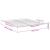 Cadru de pat alb 180x200 cm din lemn prelucrat GartenMobel Dekor