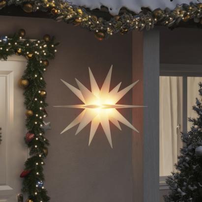 Lumină de Crăciun cu LED, alb, 100 cm, pliabil GartenMobel Dekor