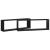 Rafturi de perete cub, 2 buc., negru, 80x15x26,5 cm PAL GartenMobel Dekor