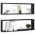 Rafturi de perete cub, 2 buc., negru, 80x15x26,5 cm PAL GartenMobel Dekor