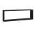 Rafturi de perete cub, 2 buc., negru, 80x15x26,5 cm PAL GartenMobel Dekor