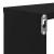 Rafturi de perete cub, 2 buc., negru, 80x15x26,5 cm PAL GartenMobel Dekor
