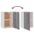 Dulap suspendat, gri sonoma, 39,5x31x60 cm, lemn prelucrat GartenMobel Dekor