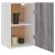 Dulap suspendat, gri sonoma, 39,5x31x60 cm, lemn prelucrat GartenMobel Dekor
