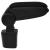 Cotieră auto, negru, 14,5x31,5x(30-48) cm ABS GartenMobel Dekor