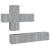 Set comode TV, 7 piese, gri sonoma, lemn compozit GartenMobel Dekor