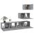 Set dulapuri TV, 4 piese, gri sonoma, lemn prelucrat GartenMobel Dekor